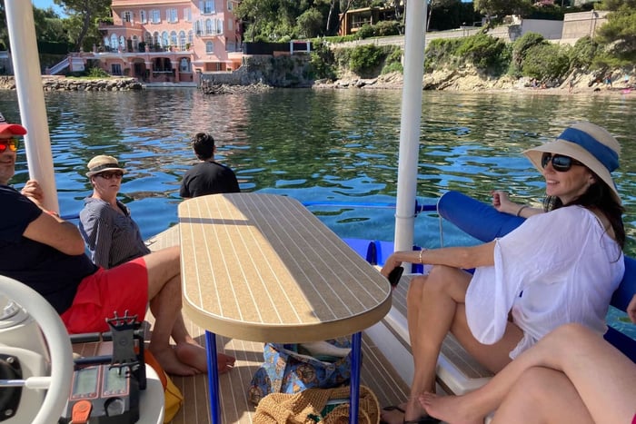 Private French Riviera Solar Boat Cruise