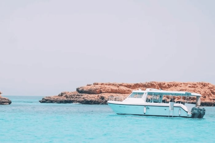Dimaniyat Island Dagsutflykt i Muscat