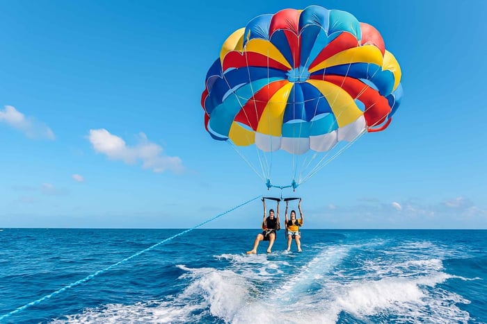 Muscat: Parasailing Adventure over the Sea of Oman