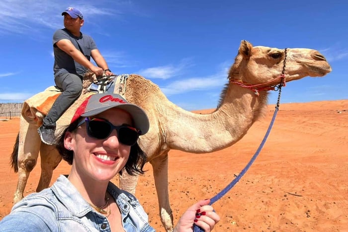 Mascate : Wadi Bani Khalid, Wahiba Sands et balade à dos de chameau