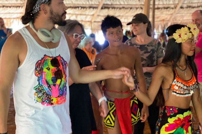 Embera village at Chagres River and hikking to the waterfal