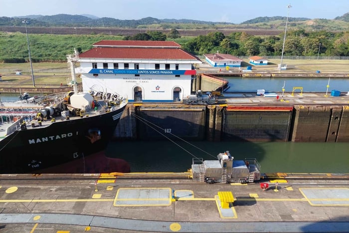 Panama City and Miraflores Locks