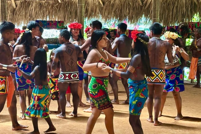 Panamá: Tour del villaggio di Embera e della cascata con pranzo