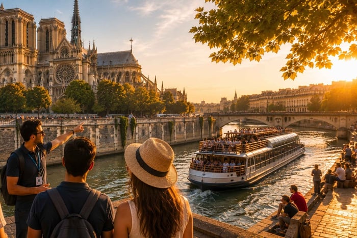 Paris Saver -yhdistelmä: Notre-Dame, Eiffel-torni ja risteily Seine-joella