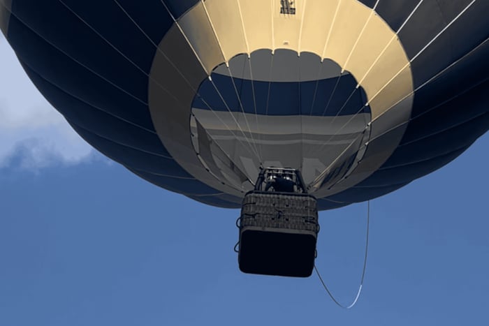 South of hot air balloon flight
