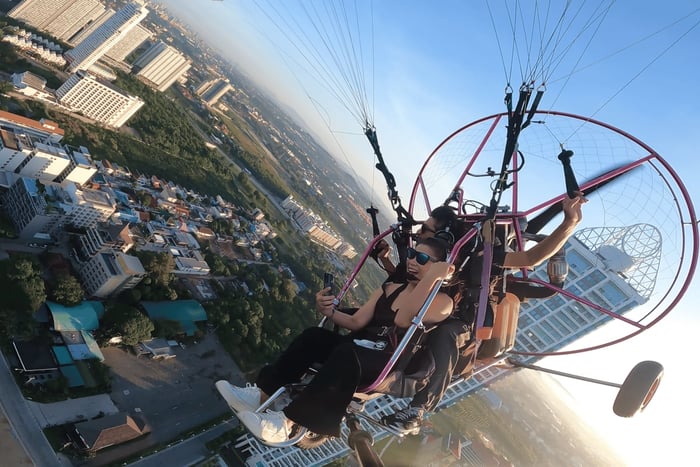 Pattaya: Strand + Stad Scenic Paramotor Flight door BFA
