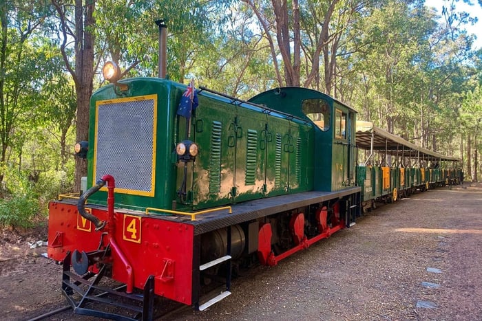 Perth: Trem de Dwellingup, trilhas e passeio pelas delícias do forno a lenha