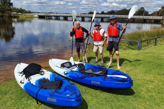 Perth: passeio guiado de caiaque pelos pântanos do rio Canning