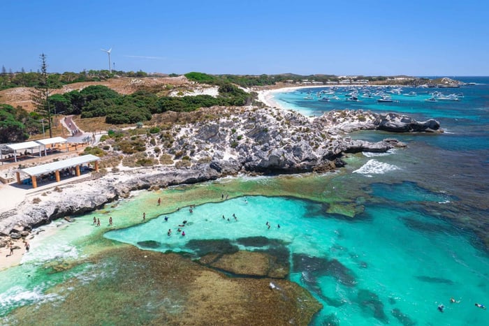 Perth: Rottnest Island-veerboot, fiets, koffie en kreeftbroodje
