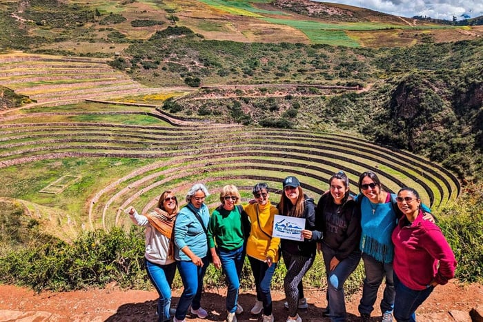Cusco: Chinchero, Moray og saltminer - drop-off i Ollantaytambo