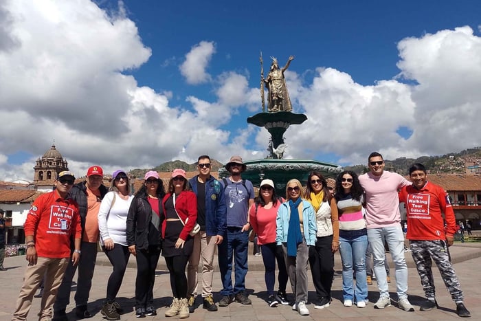 Tour a piedi gratuito di Cusco: centro città, Tempio del Sole, vista su San Blas
