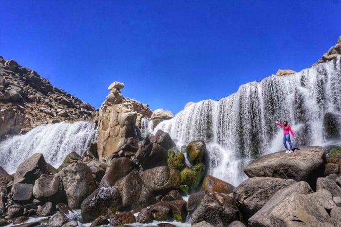 From Arequipa: Pillones Waterfall & Imata Stone Forest Tour