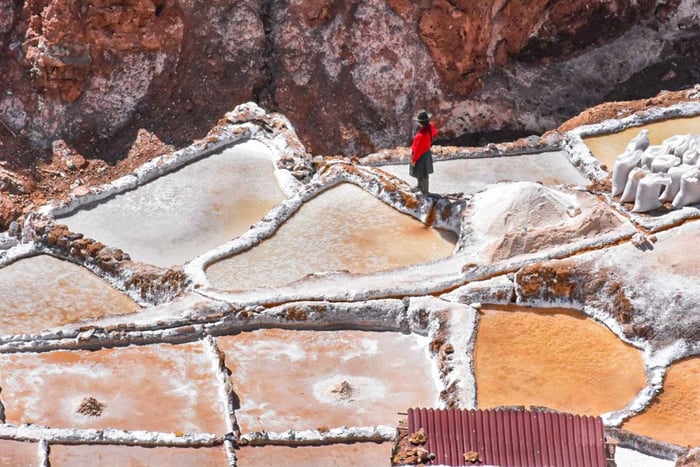 De Cusco: Moray, minas de sal de Maras e excursão aos tecelões de Chinchero