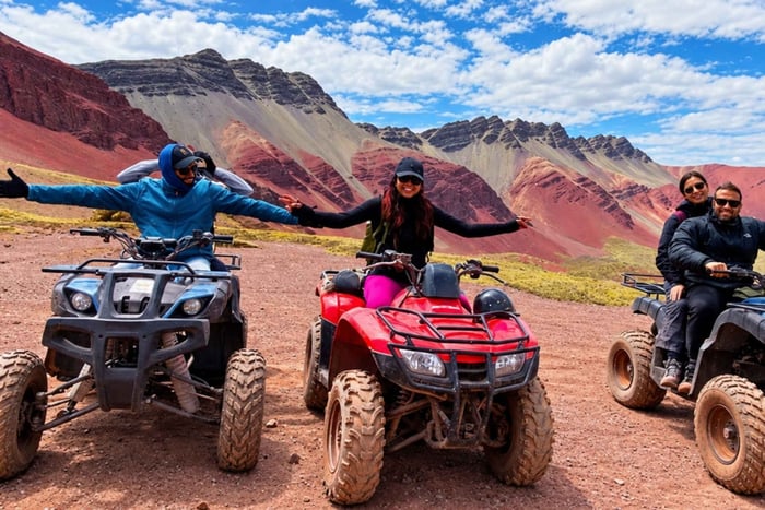 From Cusco: Rainbow Mountain ATV & Red Valley Tour