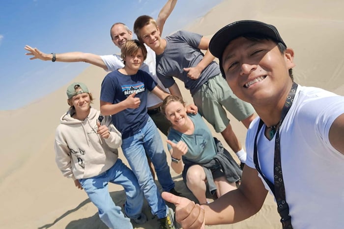 From Lima: Ballestas Island & Huacachina Oasis Private Tour