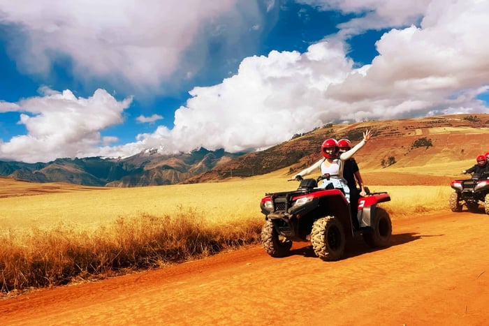 From Urubamba: Private ATV Tour to Maras, Moray & Salt Mines