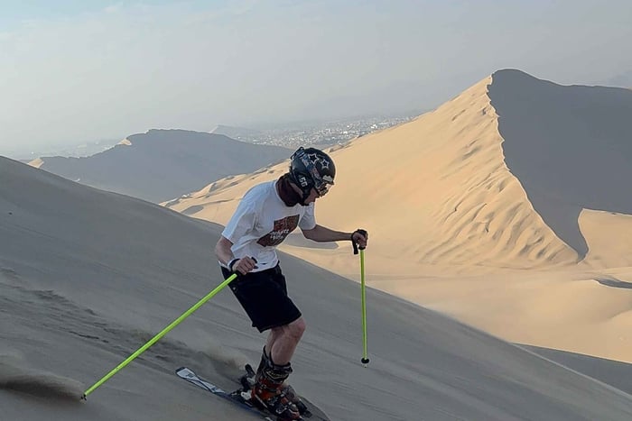 Huacachina: Sunset Sandboarding or Sandskiing Experience + T-Shirt