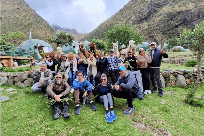 Humantay Lagoon Hike with Real Luxury Domes with Alpacas