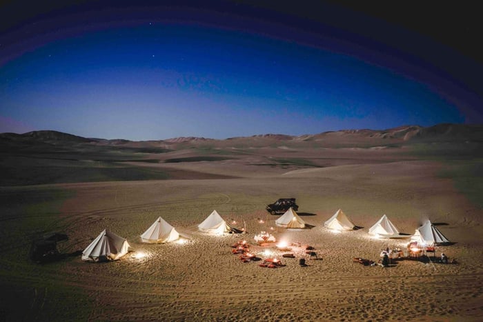 Ica: Overnight camping with buggie and sandboarding.