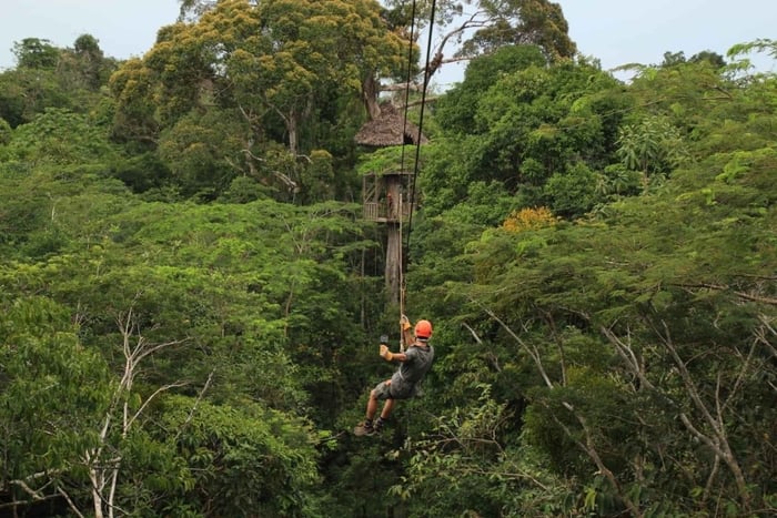 Iquitos: Amazon Zipline Adventure and Hanging Bridge