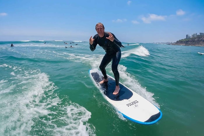 Lima: 2-timers surfetime i Miraflores