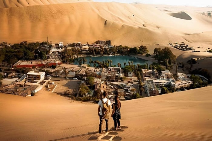 Lima: Dagstur til Paracas og Huacachina-oasen med vin og sanddyner