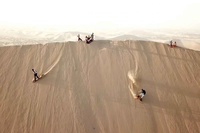 Nasca: Ocongalla Aqueduct Sandboarding in the Usaka desert