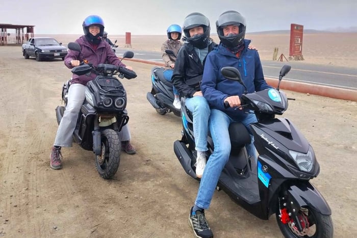 En moto a la Reserva Nacional de Paracas