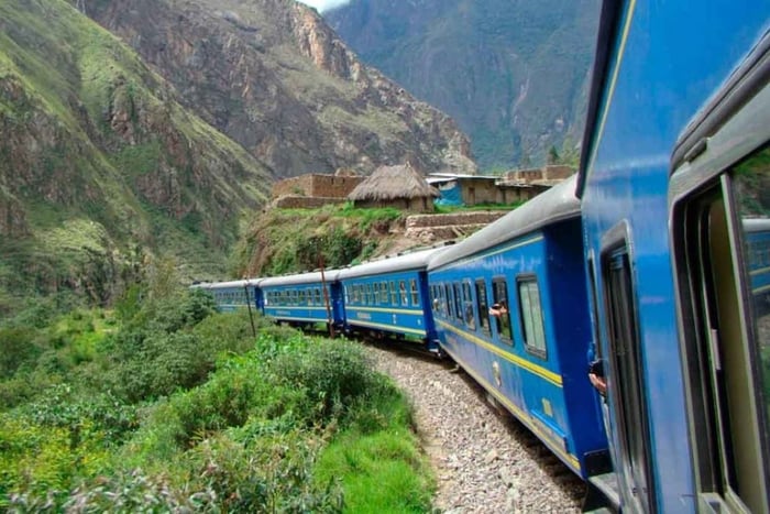 Comboio de Aguas Calientes para Cusco
