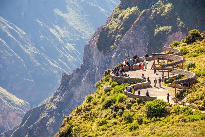 Da Arequipa: Tour di 2 giorni del Canyon del Colca con trasferimento a Puno