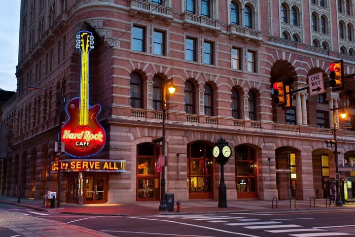 Essen im Hard Rock Cafe Philadelphia