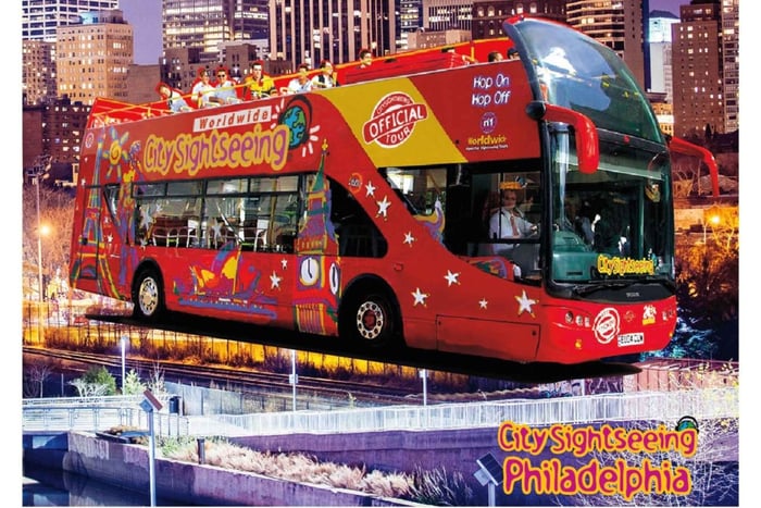 Philadelphia: Nattlig busstur med åpent tak