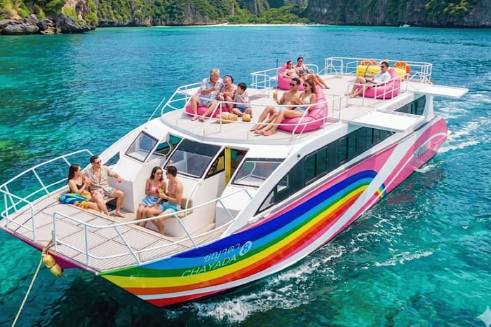 Phi Phi & Maya Bay Luxury 2-Story Catamaran Tour