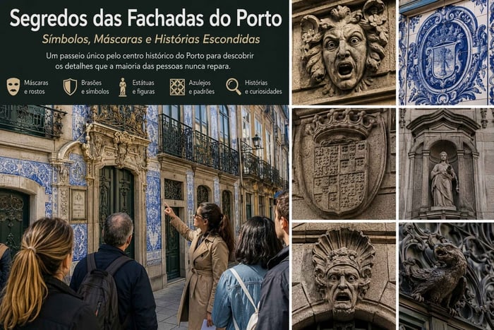 Oporto: tour guiado a pie por fachadas y símbolos ocultos