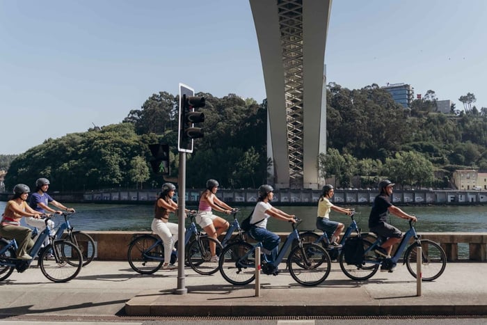 Porto: Elcykeltur med panoramaudsigt over floden