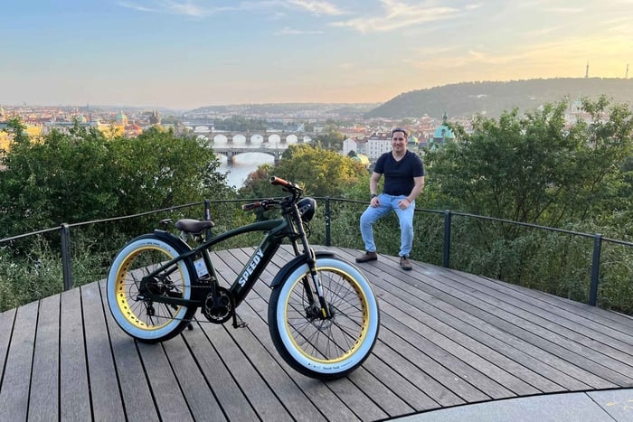 Beverly Hills and Outskirts of Prague on Retro-Styled E-Bike