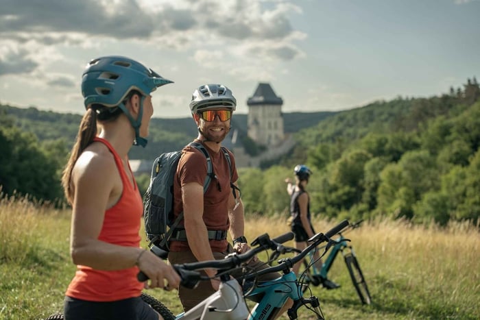 E-Bike Full-Day Trip From Prague:The Mighty Karlstejn Castle