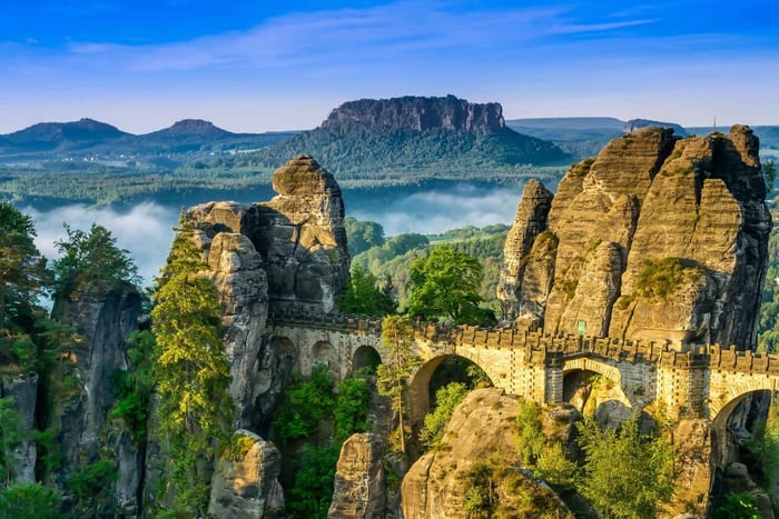 Fra Praha: Dresden og Bastei-broen i Det saksiske Sveits