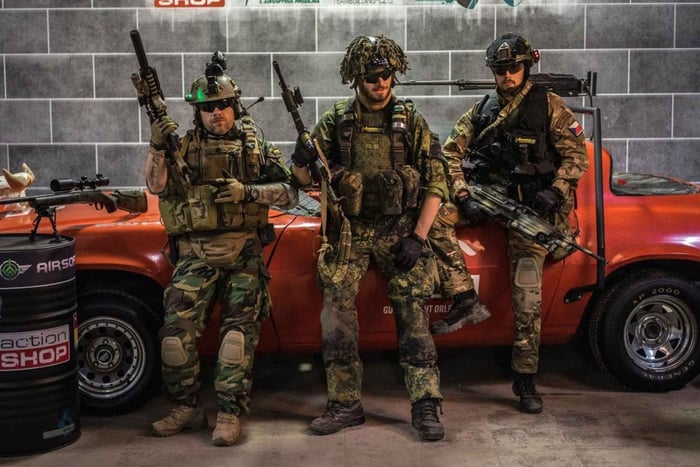 Indoor Airsoft Game with Unlimited Balls & Beer