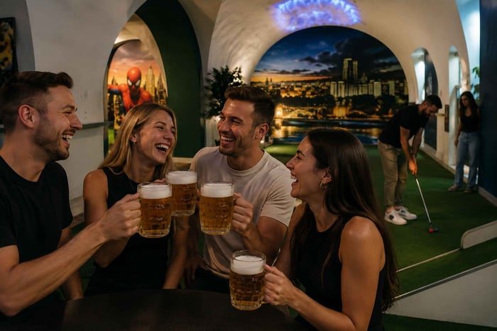 Minigolf with Unlimited Beer & Prosecco