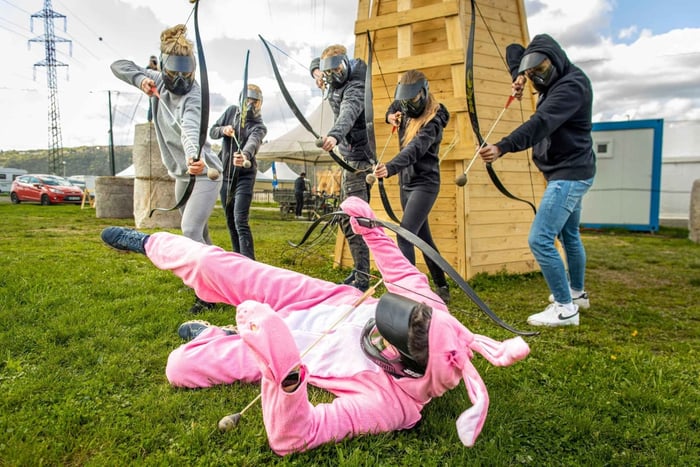 Prague: Bubble Football and Archery Combo Experience