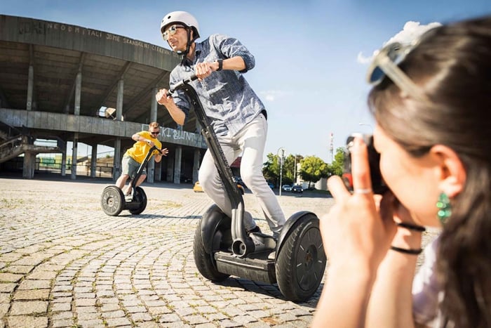 Prague: Segway Tour + Taxi Transfer & Monasteries mini-group