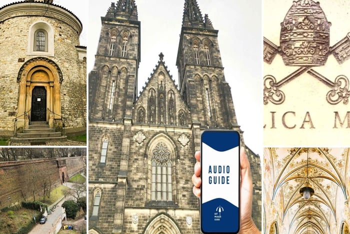 Prag: Vyšehrad Audio Guide med valfri biljett till basilikan