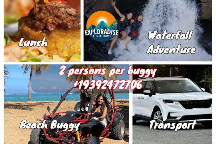 San Juan: El Yunque Waterfalls & Scenic Beach Buggy