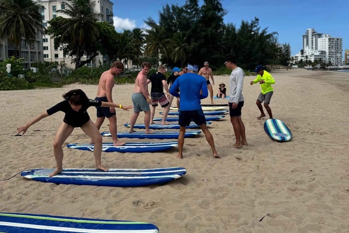 San Juan : location de planches de surf sur la plage d'Isla Verde