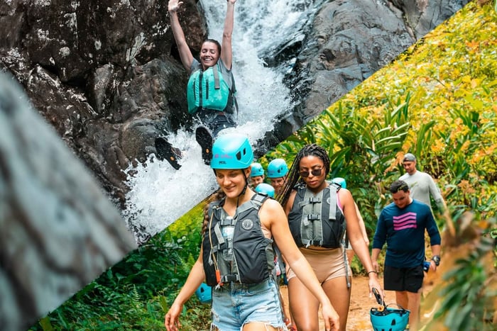 Luquillo: El Yunque Rainforest Hike og Waterslide Adventure
