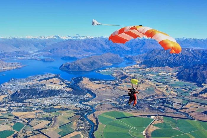Vanuit Skydive Wanaka