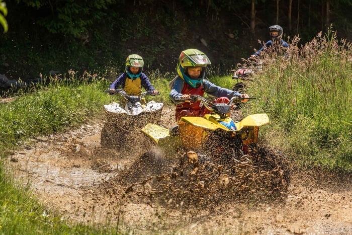 aventura familiar en quad para niños (45 minutos)