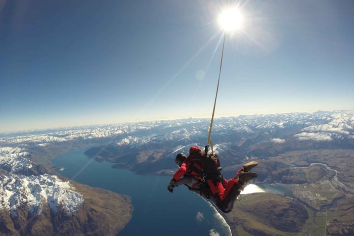  9,000 Feet Tandem Skydive Over Lake Wakatipu