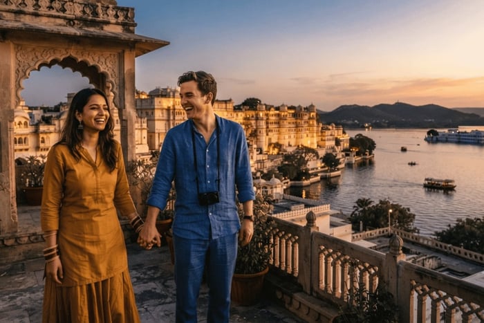 Depuis Delhi : Circuit de 7 jours dans le Triangle d'Or avec Udaipur - 4 villes